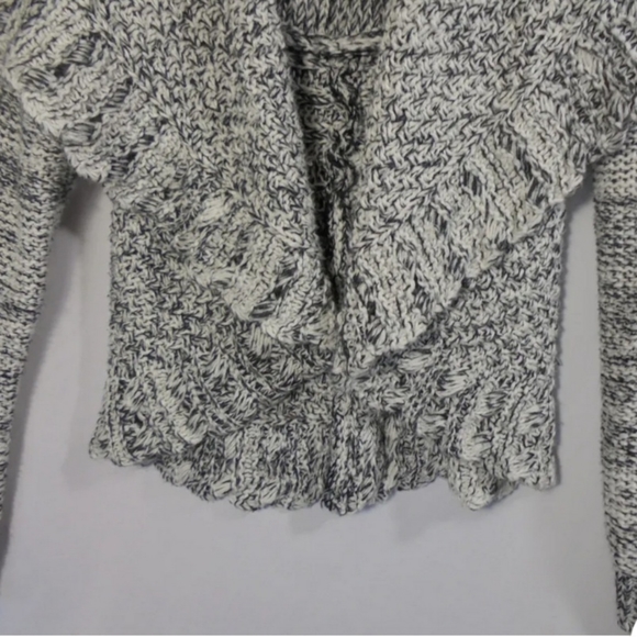 Grace Elements Womens Cardigan Chunky Sweater Gray Long Sleeve SMALL - Picture 6 of 6